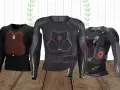 Tre protezioni per il corpo da moto, essenziali per l'enduro, con design avanzati per la massima sicurezza.