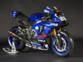 Yamaha R1 SBK blu con numero 89, pronta per la pista.