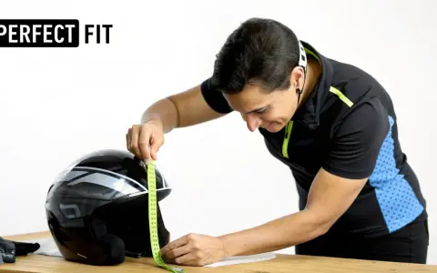 Misurare un casco per evitare il mal di testa. Un casco stretto può causare fastidio.