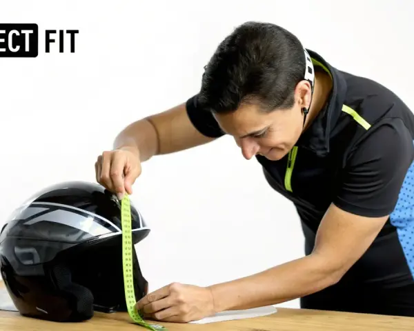 Misurare un casco per evitare il mal di testa. Un casco stretto può causare fastidio.