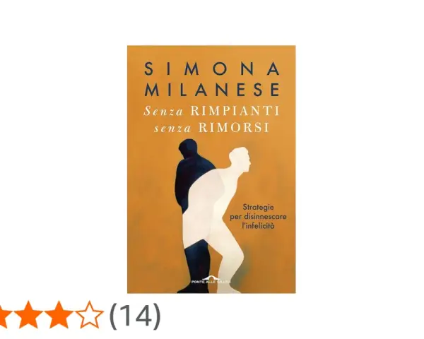 Copertina libro "Senza rimpianti senza rimorsi" di Simona Milanese. Due sagome, una scura e una chiara, si sovrappongono, come moto leggere 600 che si muovono all'unisono.