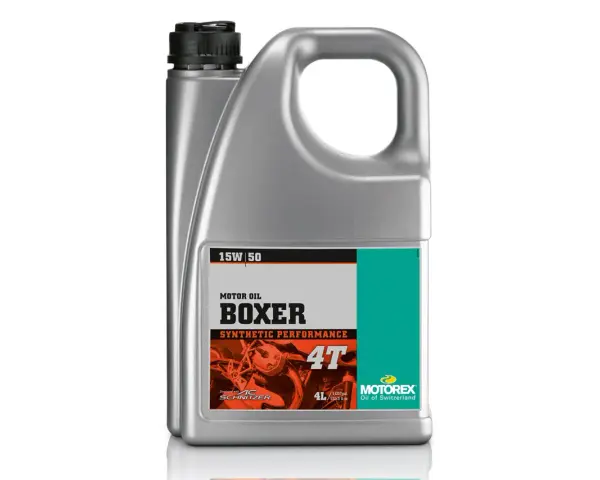 Olio motore Motorex Boxer 4T 15W-50, ideale per la tua BMW R850R. Prestazioni sintetiche per un motore sempre al top.
