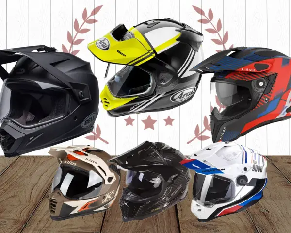 Varietà di caschi da moto, dai modelli da fuoristrada a quelli integrali, tutti progettati per offrire caschi più sicuri.
