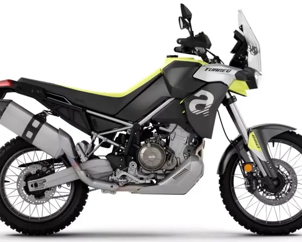 Aprilia Tuareg 660, una moto da enduro pronta per l'avventura. Design aggressivo e prestazioni off-road.