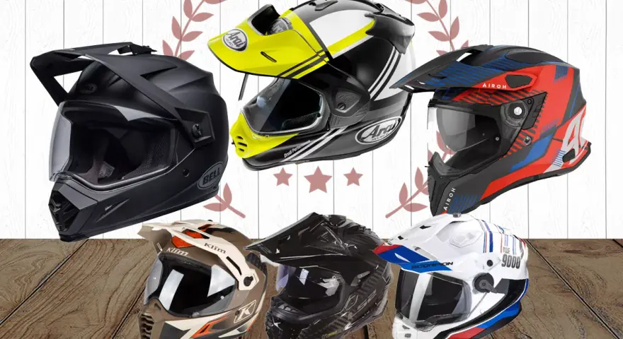 Varietà di caschi da moto, dai modelli da fuoristrada a quelli integrali, tutti progettati per offrire caschi più sicuri.