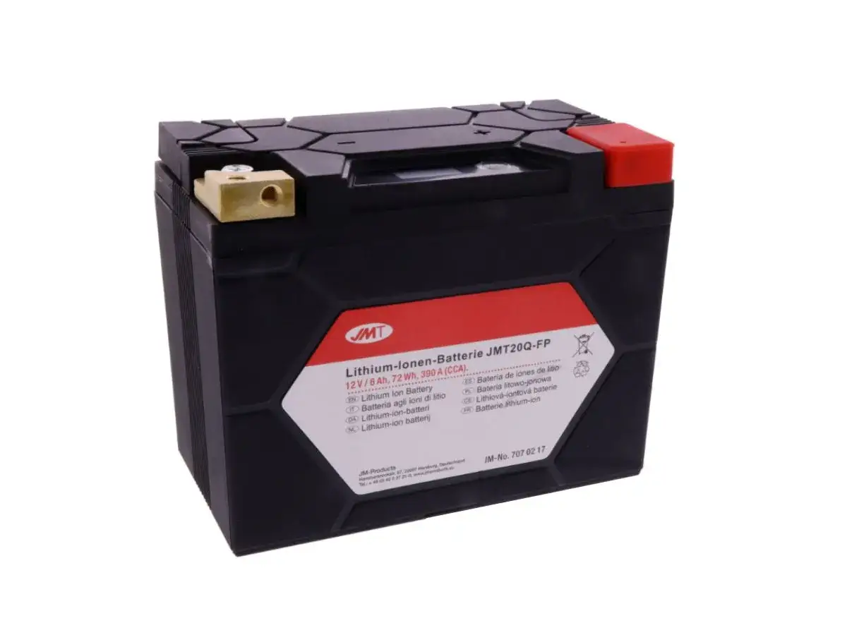 Batteria al litio JMT, 12V. Scopri come conservare le batterie al litio per garantirne la longevità e le prestazioni ottimali.