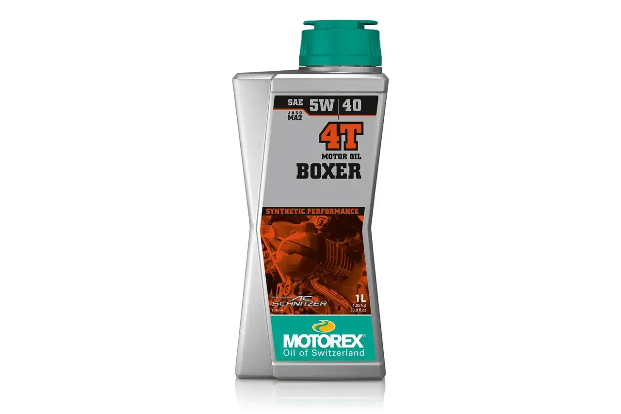 Olio motore Motorex Boxer 5W 40, ideale per la tua BMW R850R. Prestazioni sintetiche per un motore sempre al top.